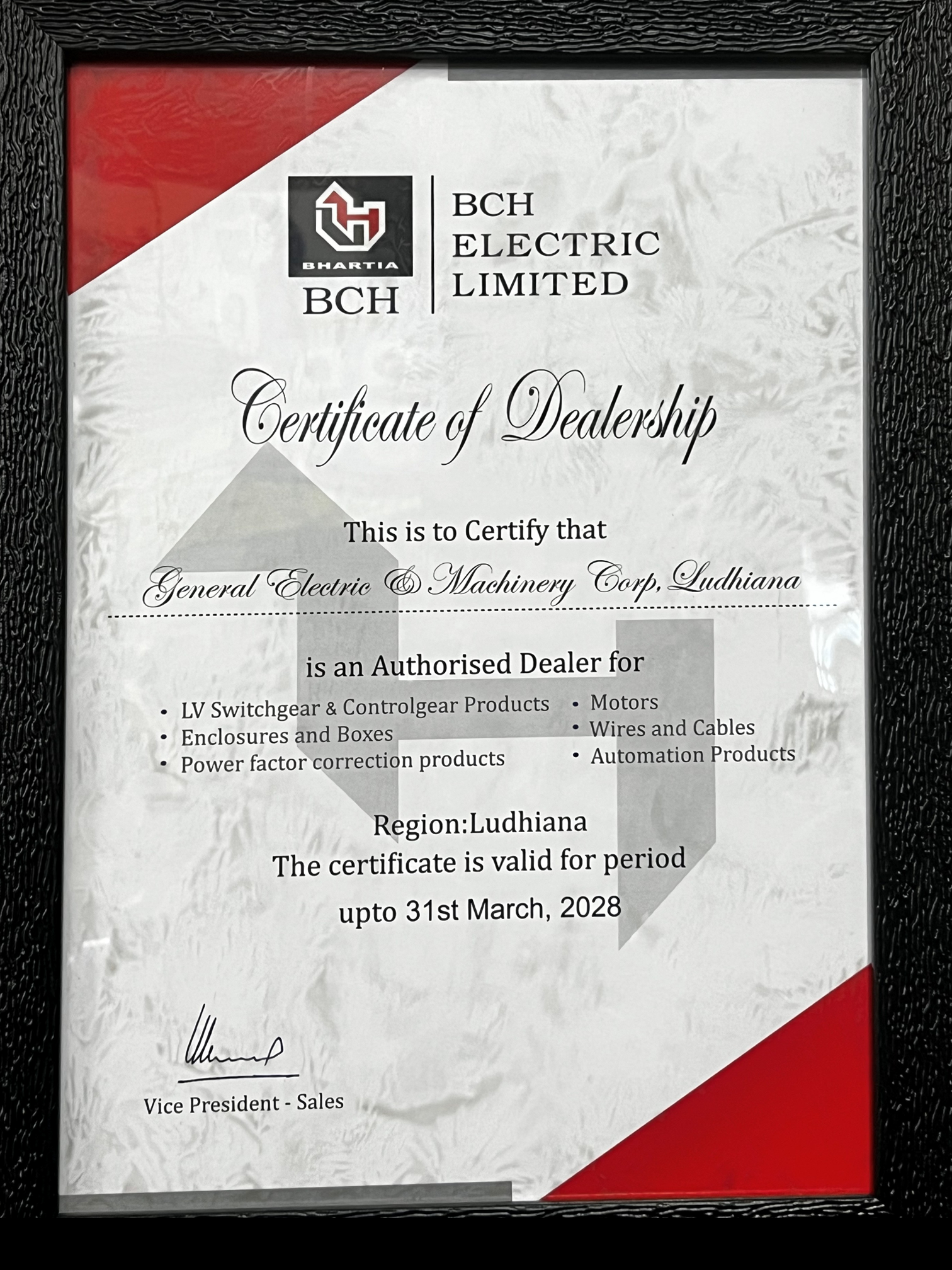 certificate 09.9